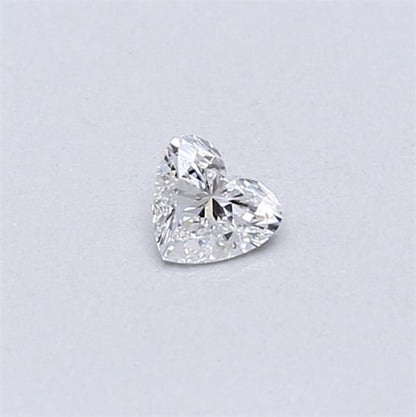 Close Pair (x2) - Lab Grown 0.11ct and 0.12ct Heart Brilliant Diamonds E VS1 and E VS2