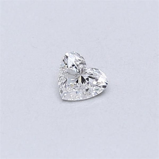 Close Pair (x2) - Lab Grown 0.11ct and 0.12ct Heart Brilliant Diamonds E VS1 and E VS2
