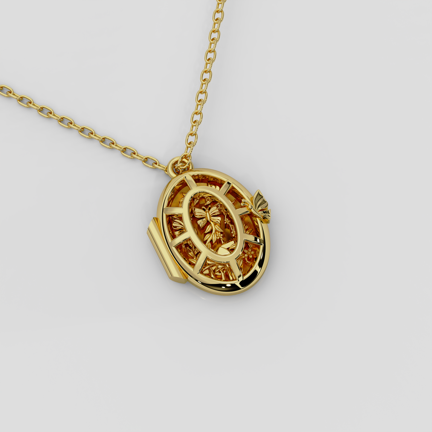 Wonderland 'Fairytale' Locket in Yellow Gold or Platinum