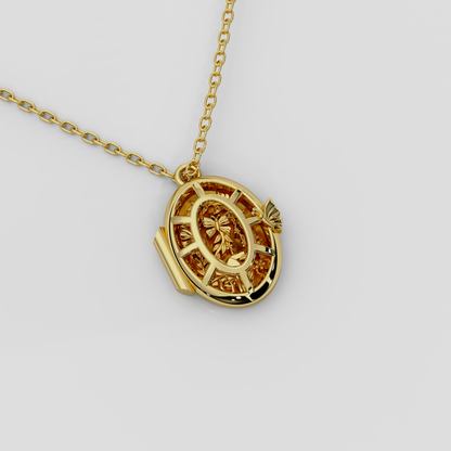 Wonderland 'Fairytale' Locket in Yellow Gold or Platinum