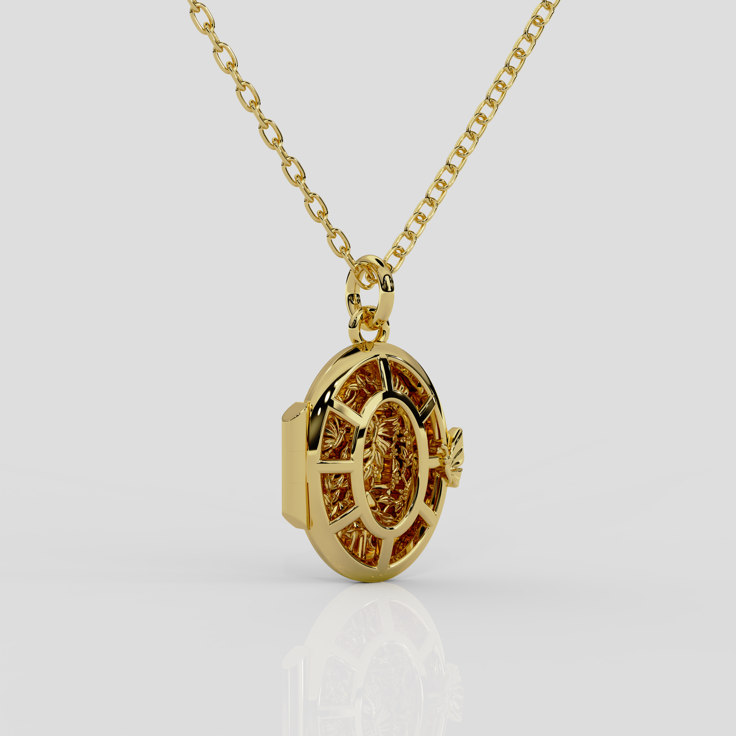 Wonderland 'Fairytale' Yellow Gold Locket