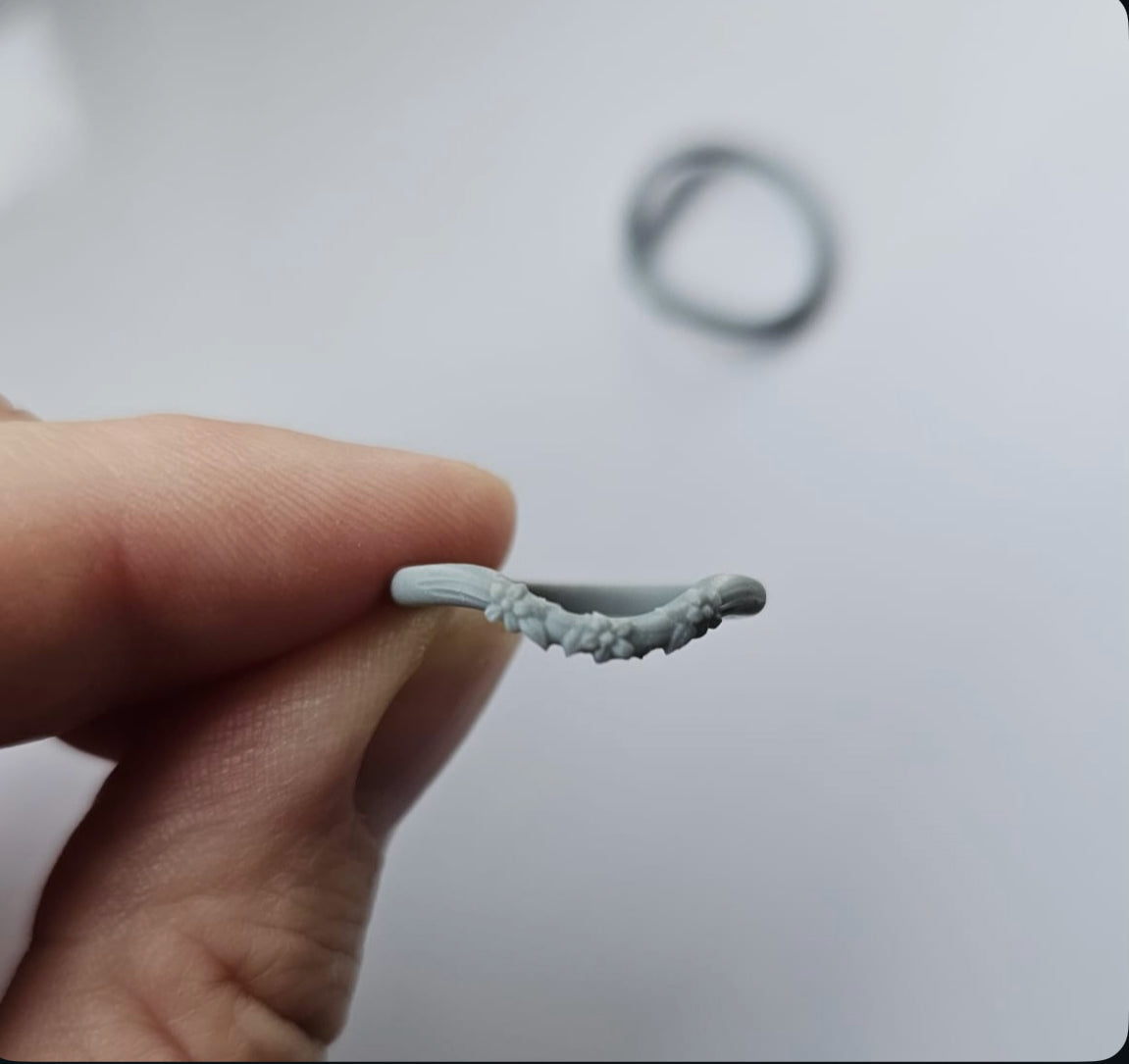 Resin Print - Blossom Wave Ring