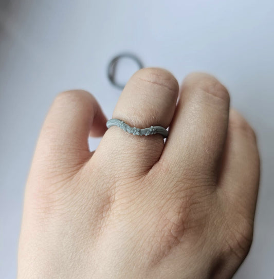 Resin Print - Blossom Wave Ring