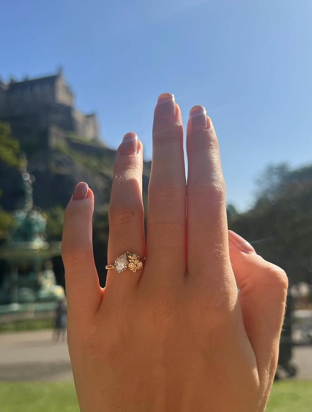 'Berry' Lab Grown Diamond Engagement Ring in Yellow Gold