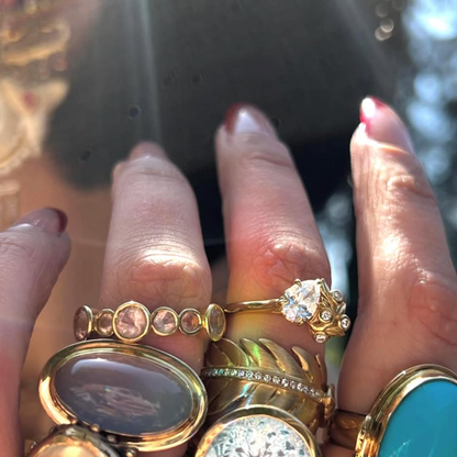 'Berry' Lab Grown Diamond Engagement Ring in Yellow Gold