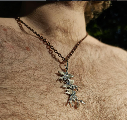 'Bird Song' Sterling Silver Three Tier Necklace