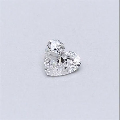 Close Pair (x2) - Lab Grown 0.11ct and 0.12ct Heart Brilliant Diamonds E VS1 and E VS2